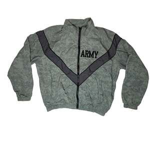 US Army PFU Jacket Digital Camo Windbreaker Small Regular